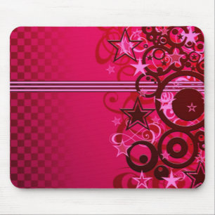 Stars and stripes and swirls mouse mat