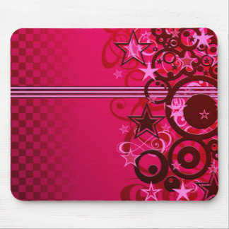 Stars and stripes and swirls mouse mat