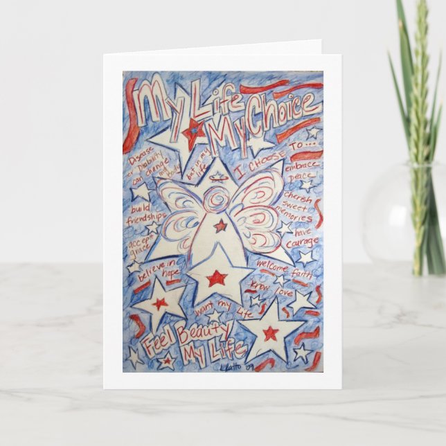 Stars and Stripes Angel Card (Front)