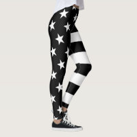 Stars and Stripes Black and White Decor on