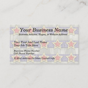 Stars And Stripes Cut Outs Business Card