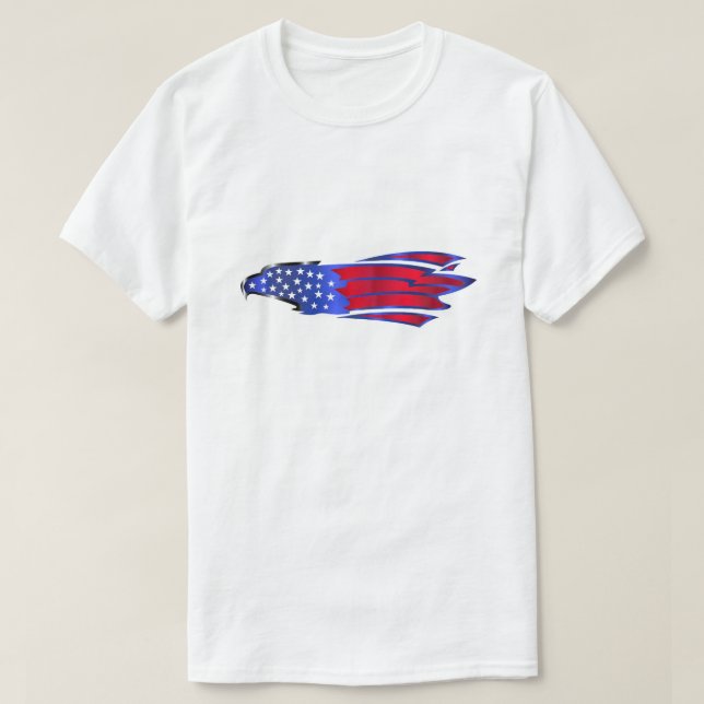 Stars And Stripes Eagle T-Shirt (Design Front)