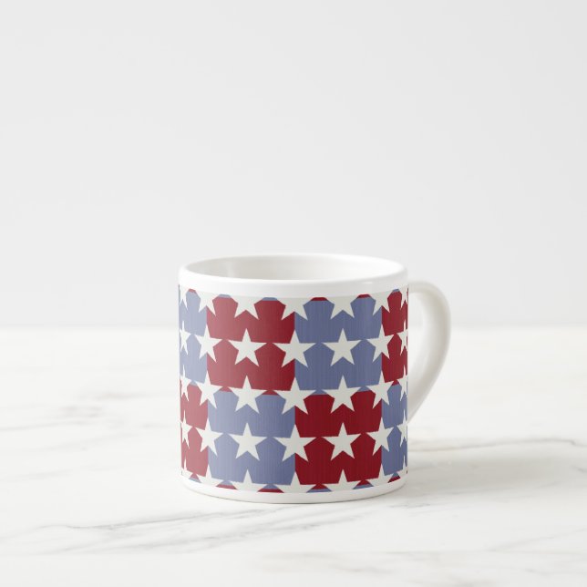 Stars and Stripes Espresso Cup (Front Right)
