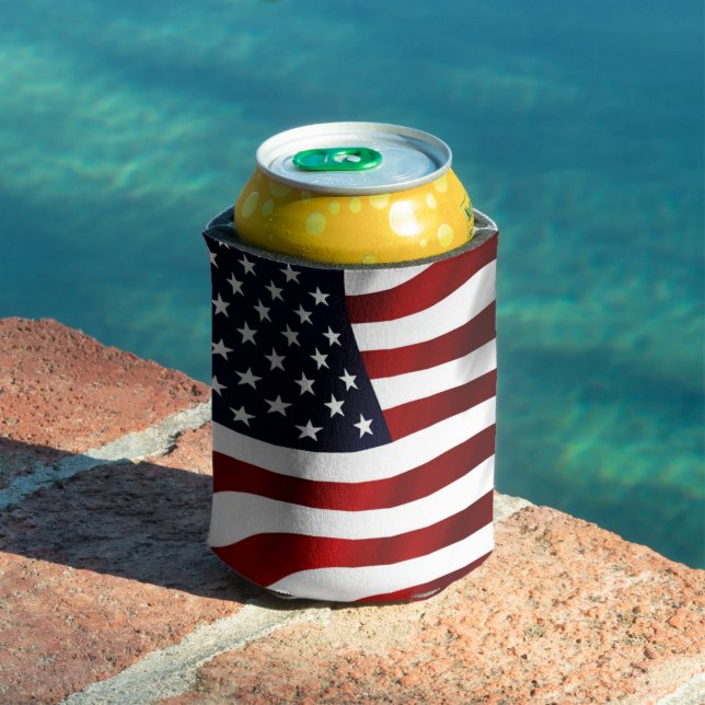 STARS AND STRIPES FLAG CAN COOLER (In Situ Pool)