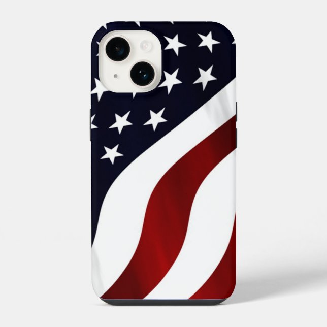 STARS AND STRIPES FLAG iPhone CASE (Back)