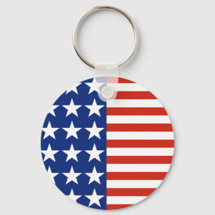 Stars And Stripes Flag Keychain