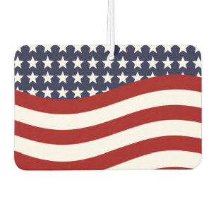 STARS AND STRIPES FOREVER! (American flag design) Car Air Freshener