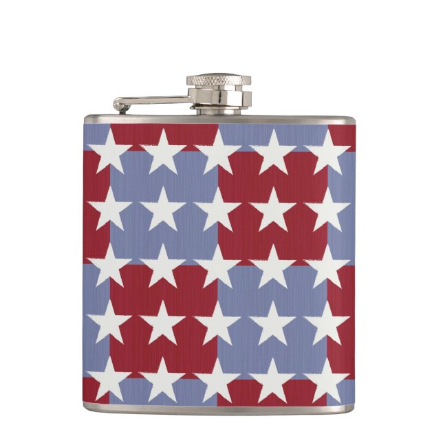 Stars and Stripes Hip Flask (Front)