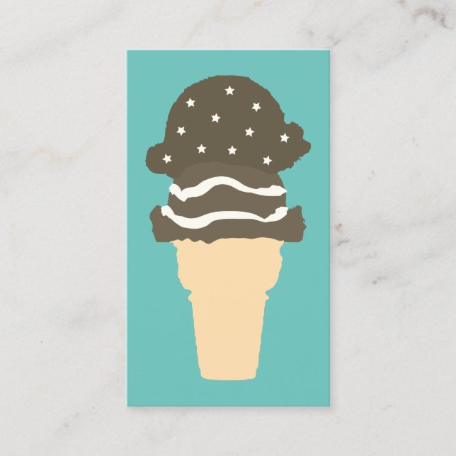 stars and stripes ice cream loyalty punch card (Front)