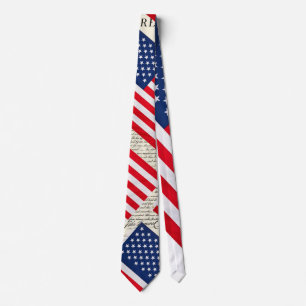 Stars and Stripes Independence Tie
