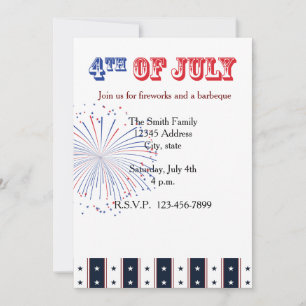 Stars and Stripes Invitation
