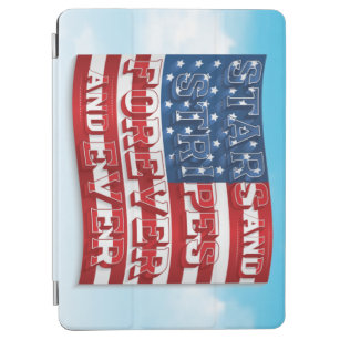 Stars and Stripes iPad Cover Case White