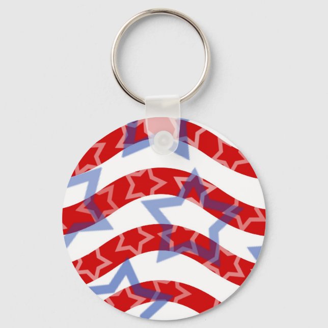 Stars-And-Stripes Key Ring (Front)