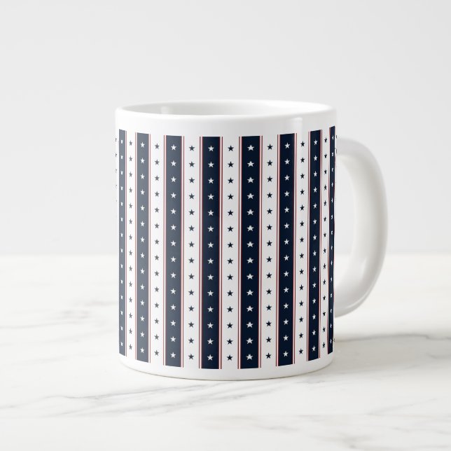 Stars and Stripes Large Coffee Mug (Front Right)