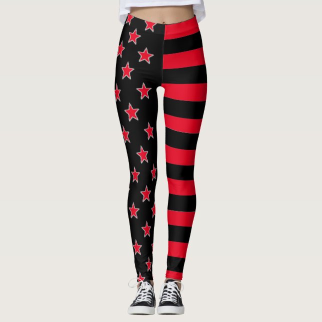 Stars And Stripes Leggings (Front)