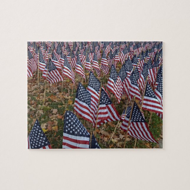 Stars and Stripes our Veterans Jigsaw Puzzle (Horizontal)