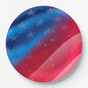 Stars and Stripes Paper Plate