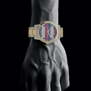 Stars and stripes - Patriotic -Red White Blue Watch