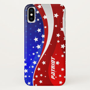 Stars And Stripes Patriotic -USA Independence Day iPhone X Case