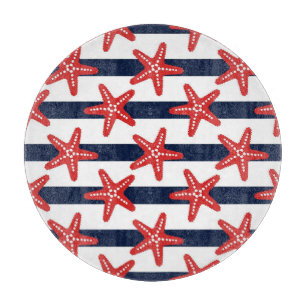 Stars And Stripes Pattern Cutting Board