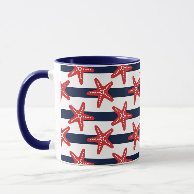 Stars And Stripes Pattern Mug (Left)