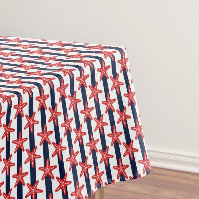 Stars And Stripes Pattern Tablecloth (In Situ)