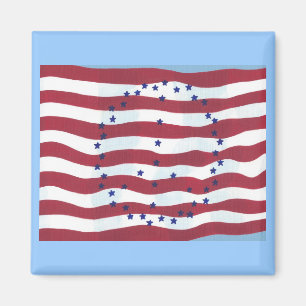 Stars and Stripes Peace Sign Flag Magnets