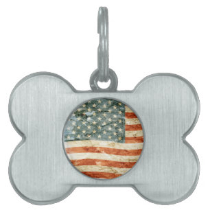 Stars and Stripes Pet Tag