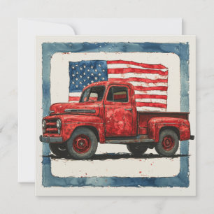 Stars and Stripes Quest: Vintage Glory Holiday Card