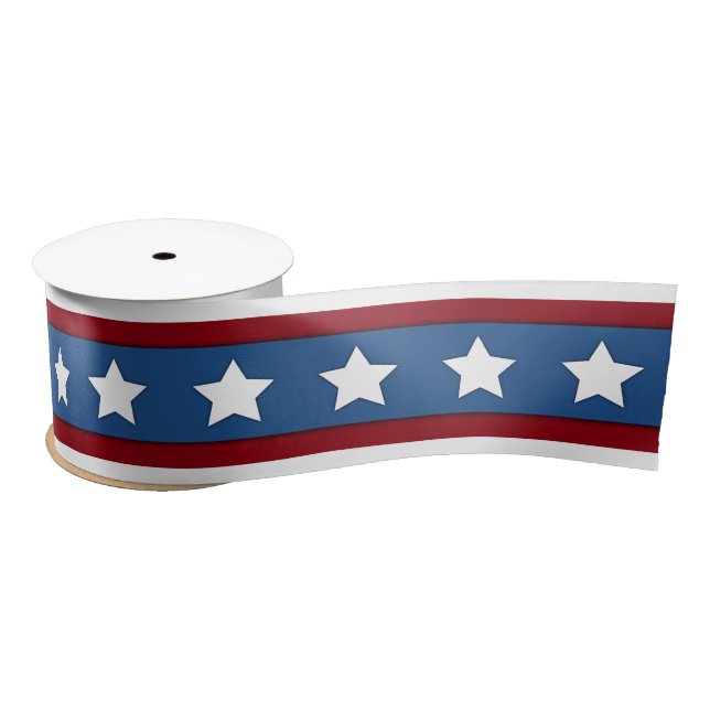 Stars and Stripes red white blue ribbon Satin Ribbon (Spool)
