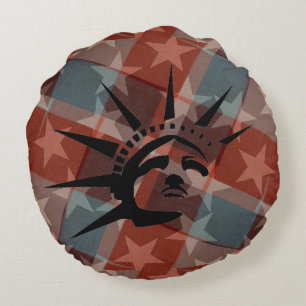 Stars and Stripes Round Cushion
