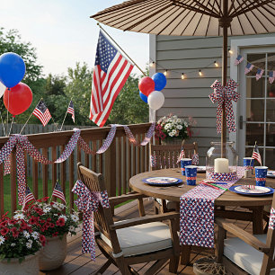Stars and stripes satin ribbon