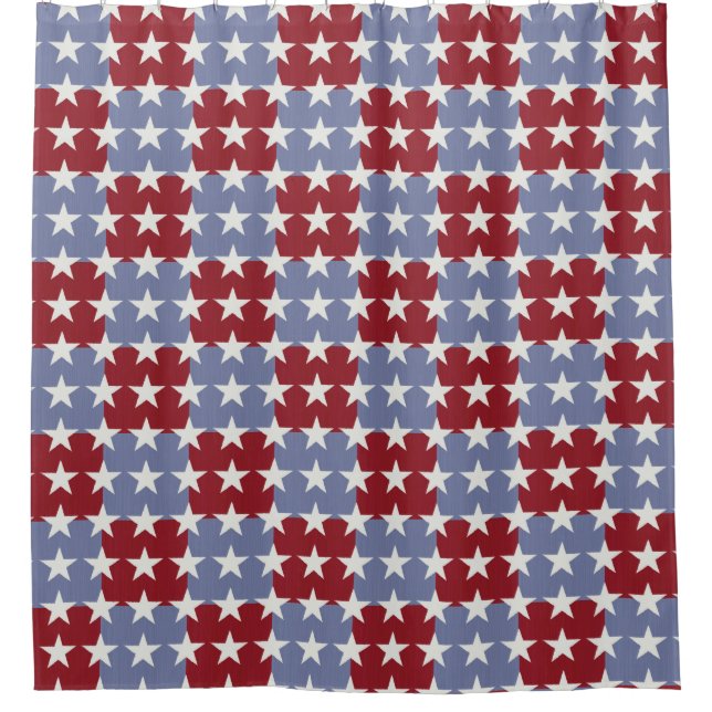 Stars and Stripes Shower Curtain (Front)