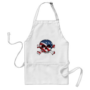 Stars and Stripes Skull Standard Apron