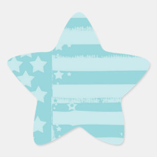 Stars and Stripes Star Sticker