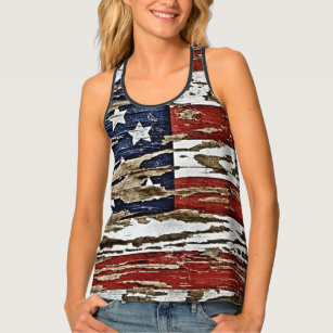 On Cue Apparel USA Star Tank Top