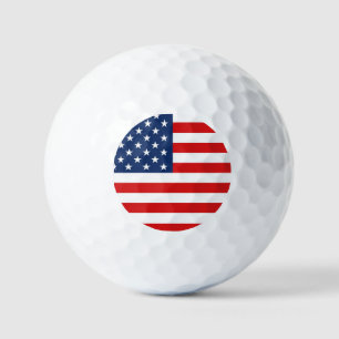 Stars and Stripes Themed Golf Ball USA