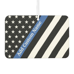 Stars and Stripes Thin Blue Line Car Air Freshener