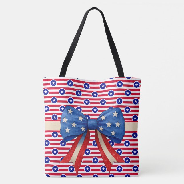 Stars And Stripes Tote Bag (Back)