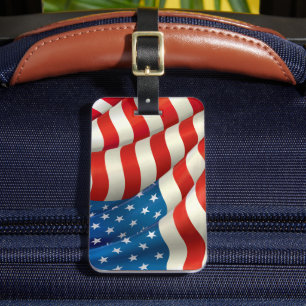 Stars and Stripes U.S. Flag Luggage Tag