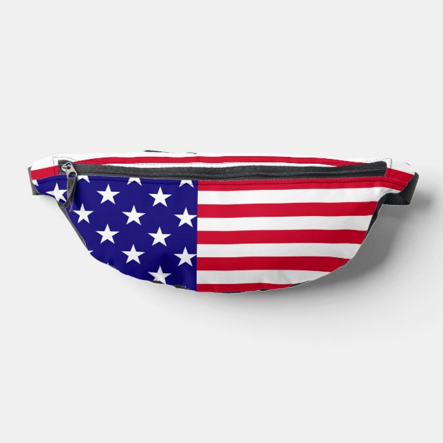 Stars And Stripes US Flag Design Bum Bags (Lay Down)