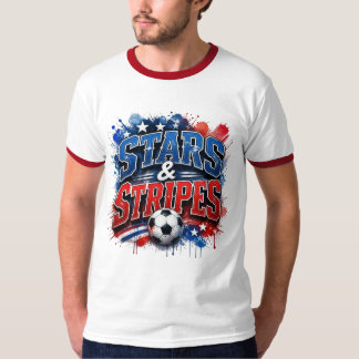 Stars and Stripes - US Soccer Culture T-Shirt