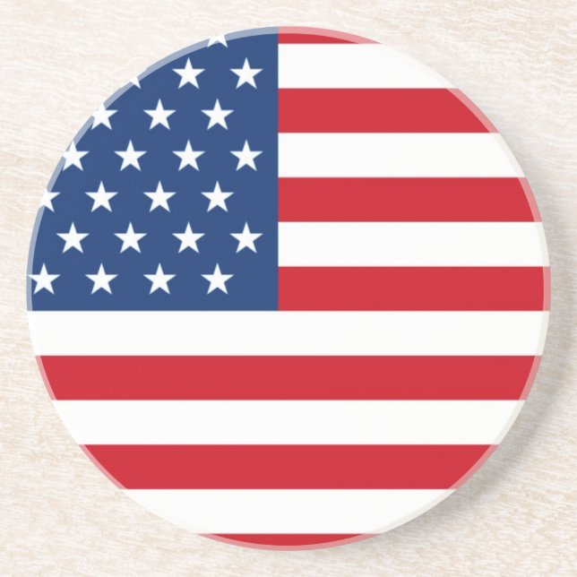 Stars and Stripes USA Coaster (Front)