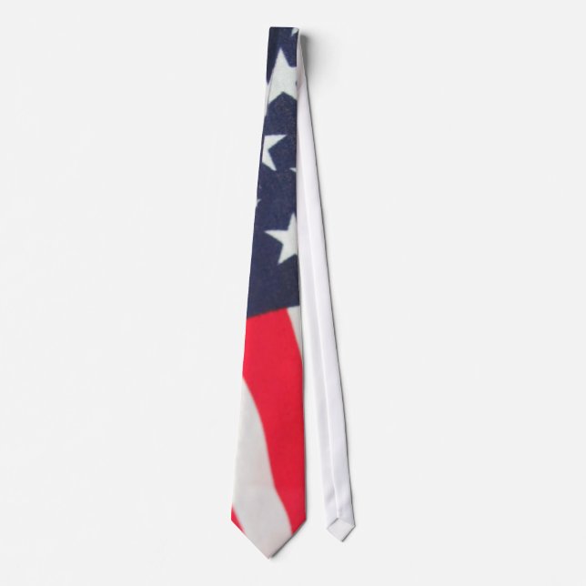 Stars and Stripes USA Flag Tie (Front)