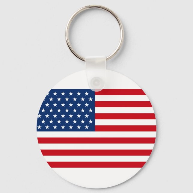 Stars and Stripes USA Key Ring (Front)
