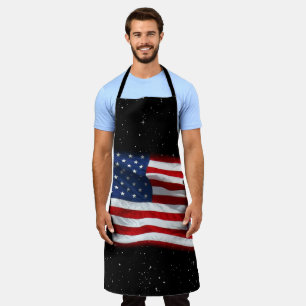Stars and Stripes USA Patriotic American Flag Apron