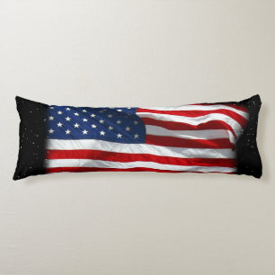 Stars and Stripes USA Patriotic American Flag Body Cushion