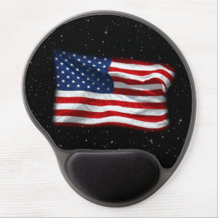 Stars and Stripes USA Patriotic American Flag Gel Mouse Mat