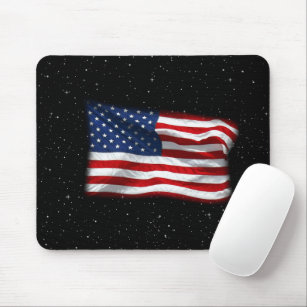 Stars and Stripes USA Patriotic American Flag Mouse Mat