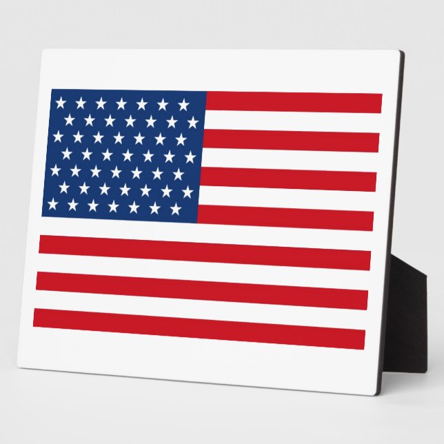 Stars and Stripes USA Plaque (Side)